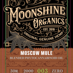 Moonshine Organics Craft Cocktail Collection Moscow Mule Label