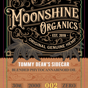 Moonshine Organics Craft Cocktail Collection Sidecar Label